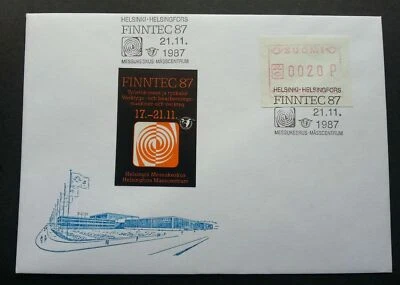 [SJ] Finland FINNTEC 87 Expo 1987 ATM (Frama Label FDC) - Image 1 of 4