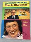 John Wooden Signed Sports Illustrated Mag Basketball Autograph JSA with King