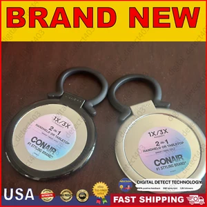 Conair 2-in-1 Handheld & Tabletop 1X / 3X Magnify Makeup / Tweeze / Style Mirror - Picture 1 of 5