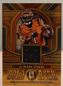 2023 Panini Gold Standard Ja’Marr Chase Gold Rush Patch 171 /299 #GR-JC  Bengals