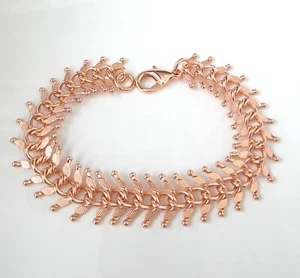BEAUTIFUL ROSE GOLD PLATED BRACELET - Picture 1 of 4