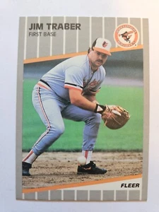 1989 FLEER JIM TRABER #625 NM - Picture 1 of 1
