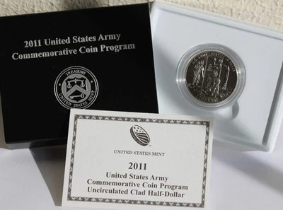 2011 BU US Mint Army Half Dollar Coin UNC 50c Commemorative 50 Cents Complete - Image 1 of 3