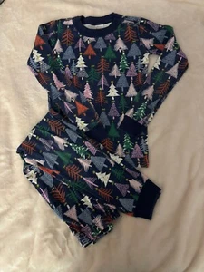 Hanna Andersson Christmas Tree Winter Christmas Pajamas Set  Size 140 US 10 - Picture 1 of 6