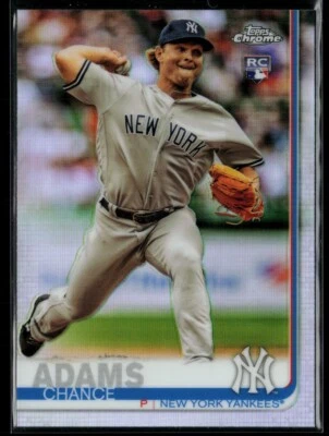 2019 Topps Chrome Refractor #109 Chance Adams RC - Image 1 of 2