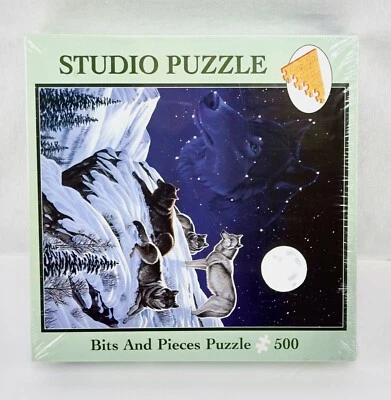 Rompecabezas Moonlight Sentinel 500 piezas lobos Cynthie Fisher bits y piezas Foto 1 de 4