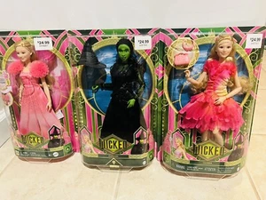 Mattel Wicked Doll Lot Of 3 Elfaba/Glinda/Singing Glinda Recalled Wicked.com - Picture 1 of 5