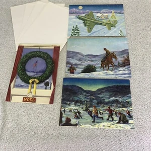 De colección. Tarjetas de Navidad American Legion For God and Country conjunto de 4/sobres - Imagen 1 de 16