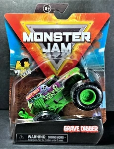 2021 SPIN MASTER MONSTER JAM **GRAVE DIGGER** WITH WHEELIE BAR 1:64 SERIES 21 - Bild 1 von 4