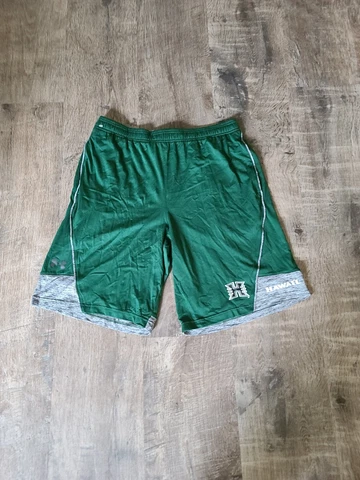 Under armour University Hawaii rainbow warriors basketball Green shorts XL Cover