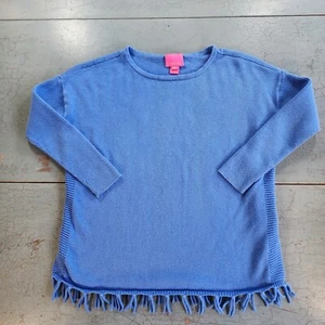 Lilly Pulitzer GIRLS Mini Ramona Caftan Sweater Coastal Blue Size Medium (6-7) - Picture 1 of 8