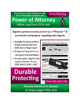Durable Protecting Power of Attorney - Form & USB ( Legal Kit ) - Image 1 of 4