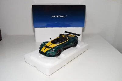 A78 1:18 AUTOART 75392 LOTUS 3-ELEVEN VERDE CON STRISCE GIALLE MIB - Immagine 1 di 4