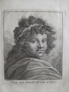 Donna isolana giovane Ulietea Raiatea Polinesia Francese James Cook XVIII secolo - Picture 1 of 3