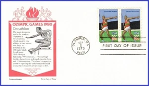 USA4 #1790 U/A ARISTOCRAT FDC STR2 Olympische Sommerspiele - Bild 1 von 1