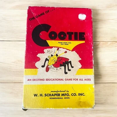The Game of Cootie Vintage 1945 Patent Pending - Near Complete - Original Box - Image 1 of 4