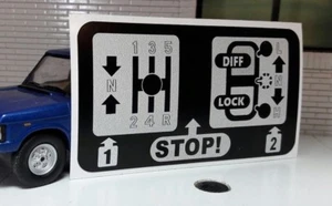  Land Range Rover Discovery Classic Warning Decal Manual Transmission Box AWR118 - Picture 1 of 2