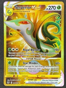 Pokémon Serperior VSTAR Secret Rare 210/195 SIT Silver Tempest NM - Picture 1 of 2