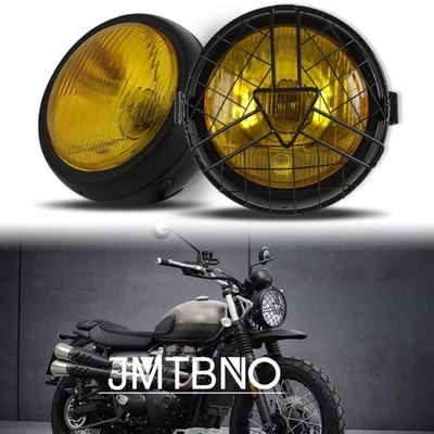 Faro LED de 6,8"" con Len retro y rejilla protectora para Triumph Scrambler 900 Foto 1 de 4