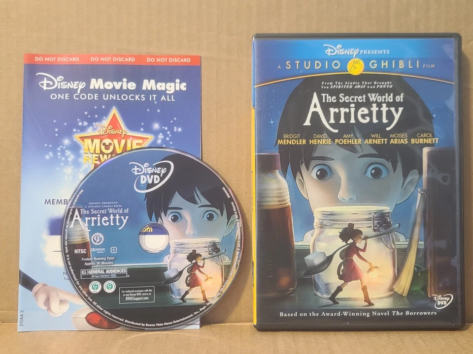 The Secret World of Arrietty, Tested (DVD, Disney, 2012) Studio Ghibli Film - Image 1 of 1