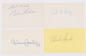 Chico Salmon signed 3x5 index card Indians Orioles - Picture 1 of 1