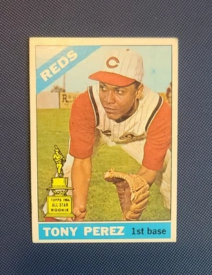 1966 Topps - Tony Perez #72 Rookie Cup Cincinnati Reds HOF EX Estado - Imagem 1 de 2