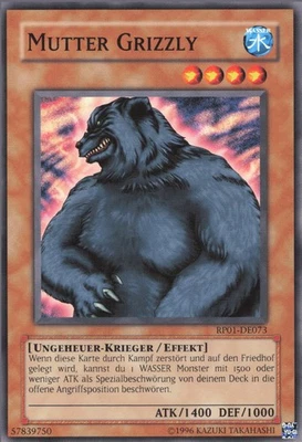 YuGiOh Mutter Grizzly RP01-DE073 Common Neu unl. - Bild 1 von 2