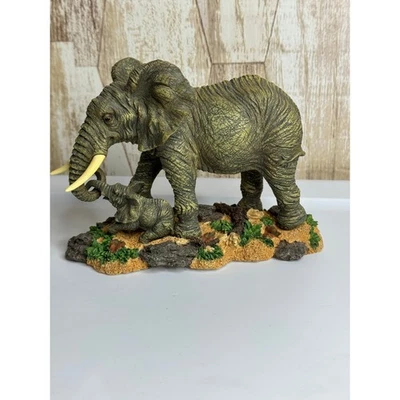 Estatuilla de elefante y bebé Westland Giftware 2004 decoración del hogar Foto 1 de 4
