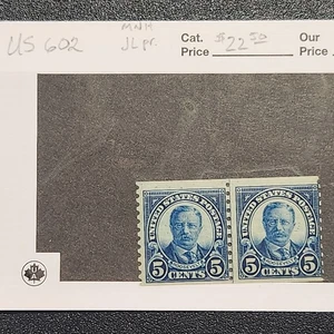 USA #602 Joint Line Pair MOGNH - CV 22,50 $ - Lot #11033 - Bild 1 von 1