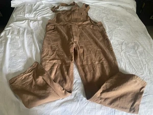 Mens Duluth Trading Company Canvas Coveralls Size 42 X 32 Carpenter Cargo - Picture 1 of 9