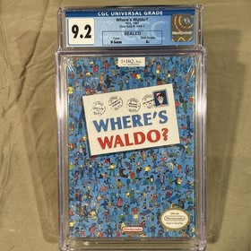 Where's Waldo (NES, 1991) Sealed CGC 9.2 A+ Graded Not Wata VGA Nintendo
