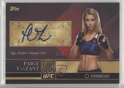 2016 Topps UFC Top of the Class Auto Red /8 Paige VanZant #TCA-PV Auto - Image 1 of 2