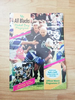 Neath v Cardiff Oct 1993 Rugby Programme - Image 1 of 2