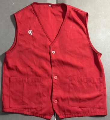Target Store Employee Work Red Vest Uniform Size M / Medium - Image 1 of 4
