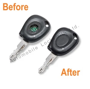 Réparation Service Pour Renault Megane 1 Bouton Télécommande Ir Clé Fob Souple - Photo 1/1