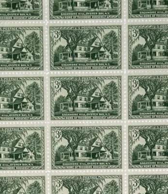 Sagamore Hill Oyster Bay Long Island US Commemorative Stamp Sheet Scott 1023. - Image 1 of 2
