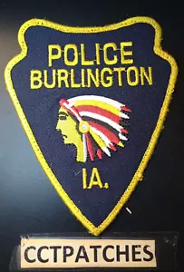 BURLINGTON, IOWA POLICE SHOULDER PATCH IA - Picture 1 of 2