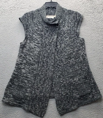 Cárdigan Allison Brittney Mujer Grande Gris Tejido con Cable Manga Gorra 2 Botones Frontales Foto 1 de 4