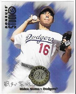 Hideo Nomo 1997 DONRUSS STUDIO MLB MASTER STOKES 8X10 PHOTO CARD #18of24 Dodgers