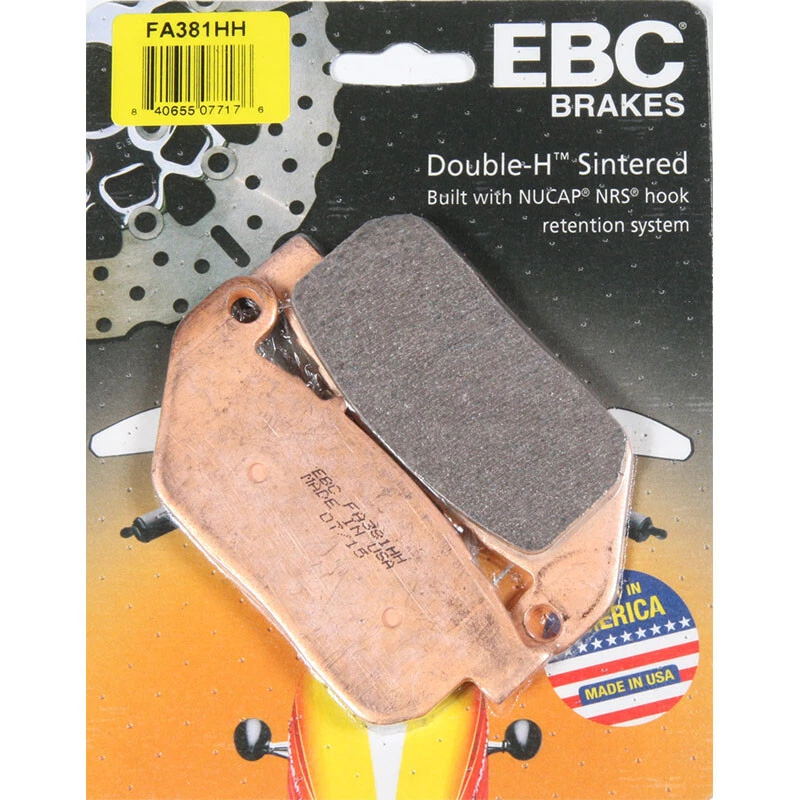 EBC  BRAKE PADS FA381HH DOUBLE-H SINTERED Harley-Davidson XL883N Iron 883 - Изображение 1 из 1