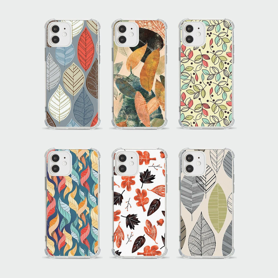 CASE FOR IPHONE 15 14 13 12 11 SE 8 PRO SHOCKPROOF PHONE COVER DRY LEAVES AUTUMN - Image 1 of 1