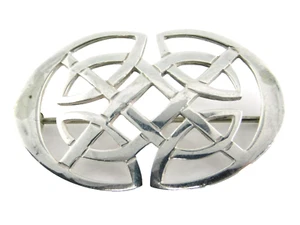 Signiert DMK Declan Killen 925 Sterlingsilber keltischer Knoten Brosche Pin - Bild 1 von 7