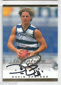 2000 Draft Pick Signature (DS15) David SPRIGGS Geelong #197 - Picture 1 of 1