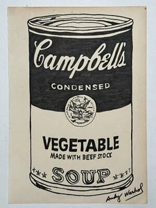 Andy Warhol (Handmade) Drawing On old Paper Signed & Stamped Mixed Media - Picture 1 of 4