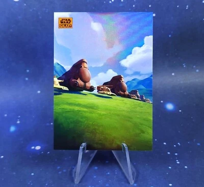 Naboo /25 2024 Topps Chrome Star Wars Galaxy Orange Refractor Great Grass Plains - Image 1 of 4