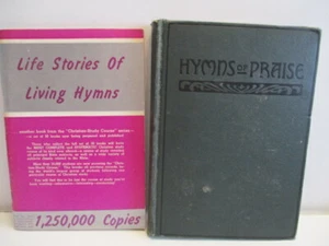 1922 Hymns Praise Church&Sunday School & 1943 Life Stories of Living Hymns Books - Picture 1 of 12