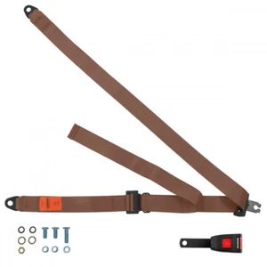 Front Static Seat Belt For Nissan Terrano - 1993 Shape Beige - Picture 1 of 6
