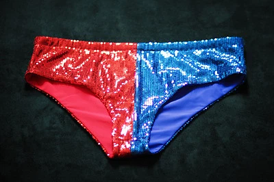Original Harley Quinn Sequin Shorts Suicide Squad Hot Pants Cosplay Birthday - Image 1 of 4