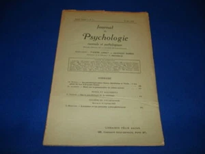 JOURNAL DE PSYCHOLOGIE NORMALE ET PATHOLOGIQUE. XXIVème année N°6 15 - Imagen 1 de 1