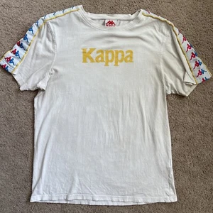 Kappa Shirt Mens Medium Spell Out Logo CrewNeck Australia Streetwear Omini - Picture 1 of 7
